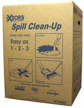 Impact Absorbent XSORB Universal Spill Absorbent, 25 Pound