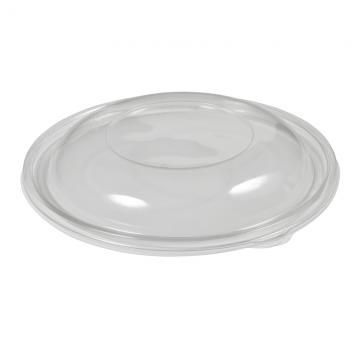 Sabert Clear PET Round Dome Lid for Large Round Bowls -- 100 per case.