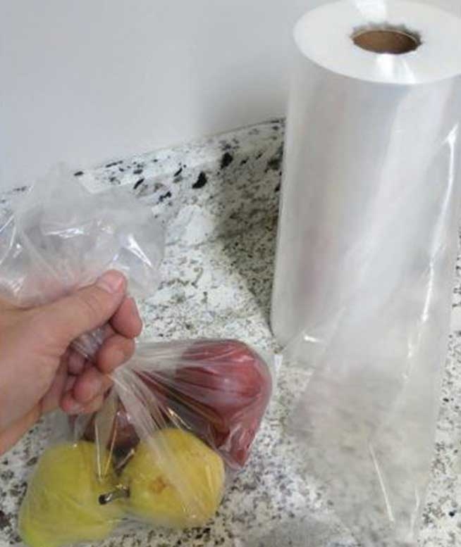 Saneck Clear LLDPE 0.70 Mil Poly Foodservice Roll Bag, 10 x 14 inch -- 1000 per roll