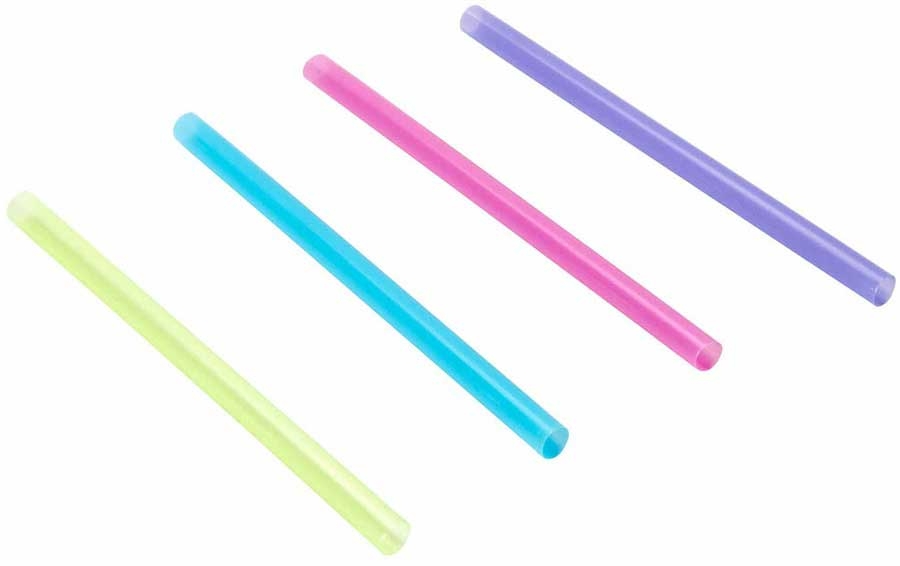 Cell O Core Bar-Pak Assorted Neon Fat Straw, 6 inch -- 3000 per case