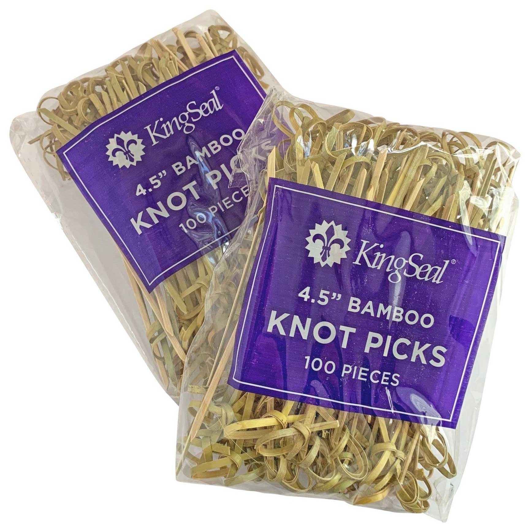 KingSeal Bamboo Knot Pick, 4.5 inch -- 1000 per case