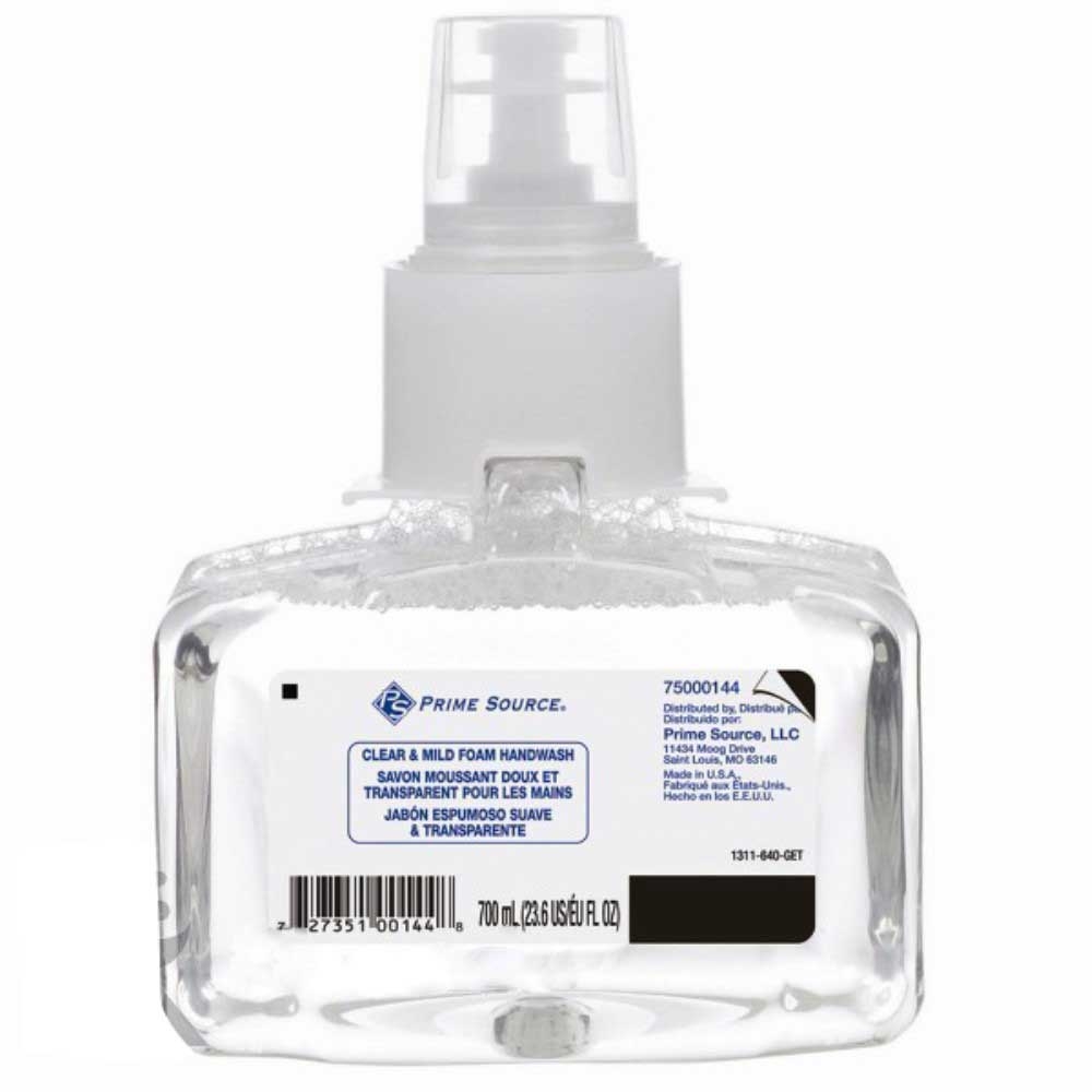 Prime Source Clear and Mild Foam Hand Wash, 1200 Milliliter -- 2 per case