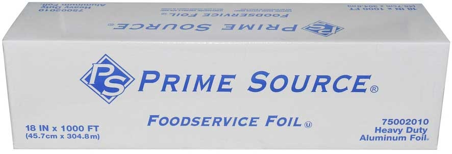 Pactiv Prime Source Food Service Heavy-Duty Aluminum Foil Roll, 18 inch x 1000 Feet -- 1 roll