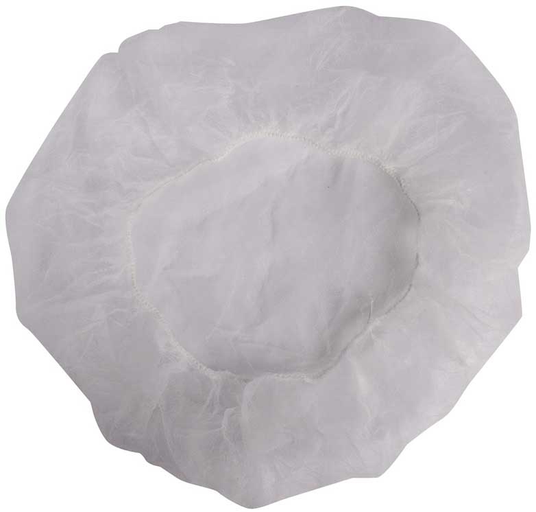Bunzl Prime Source Polypropylene White Bouffant Cap, 21 inch -- 100 per case
