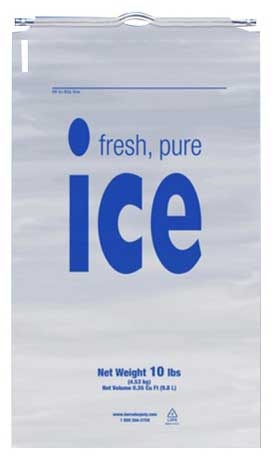 Hercules Poly Clear 1.5 Mil Drawstring Ice Bag, 12 x 20 inch -- 500 per case