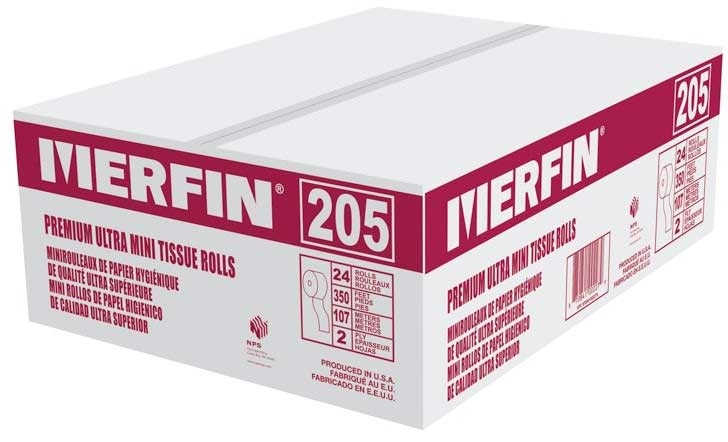 NPS White 2 Ply Jumbo Bath Tissue, 350 Feet x 3.5 inch -- 24 rolls per case