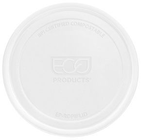 Eco-Products Compostable Round Lid fits 8-32 Ounce Deli Container -- 500 per case.