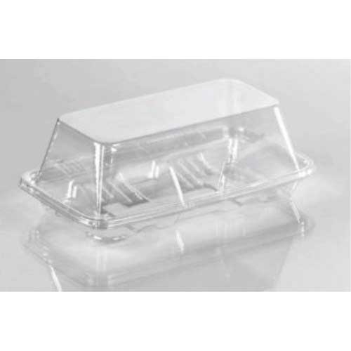 Lacerta Clear Polyethylene Terephthalate Small Hoagie Container, 6 inch -- 252 per case