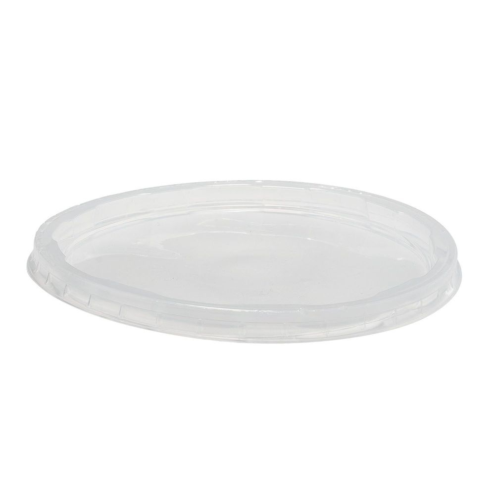 EcoSystems Translucent Polypropylene Recessed Lid Fits 8 to 32 Ounce Containers -- 500 per case