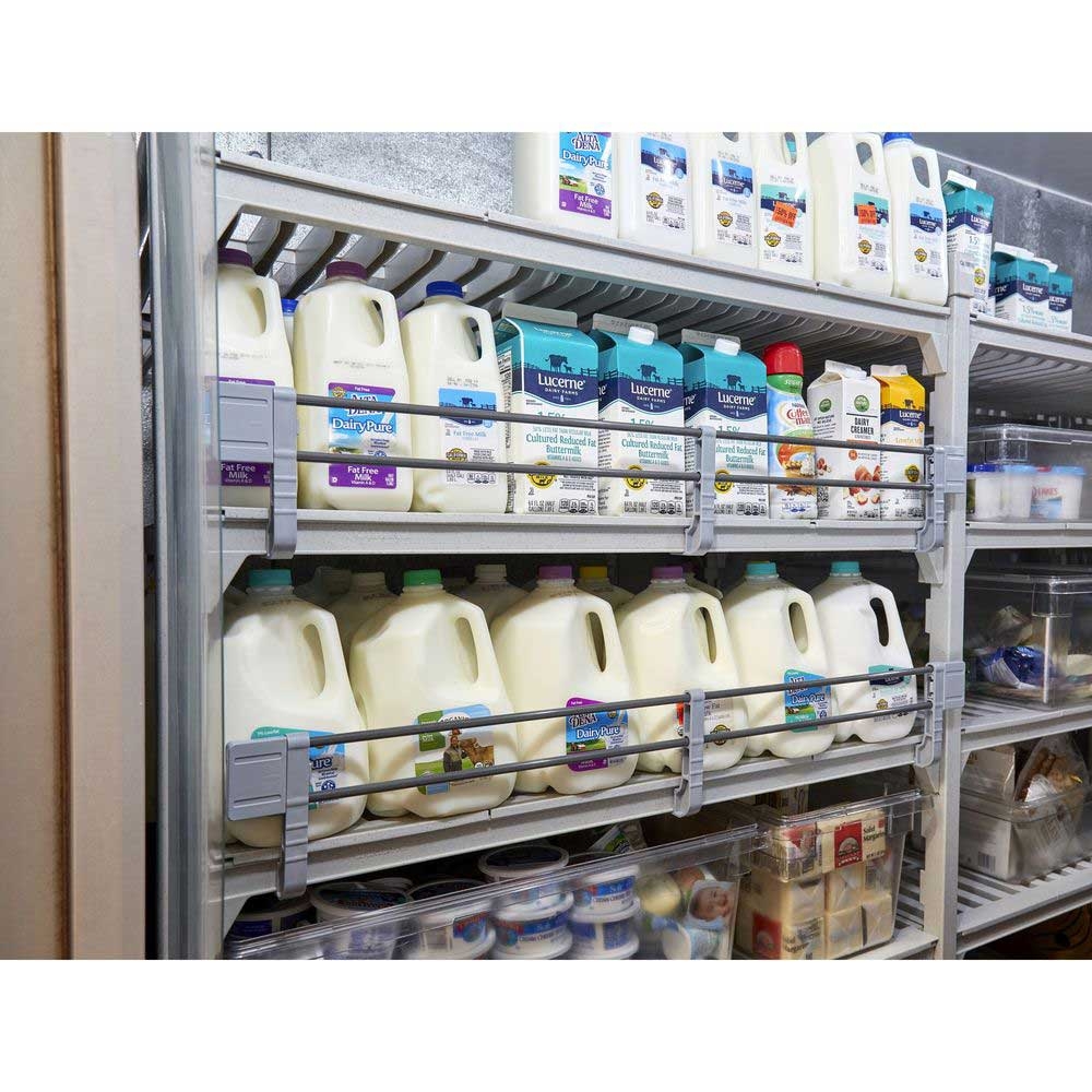 Cambro Camshelving Premium Soft Gray Single Side Rail Kit, 48 inch Length