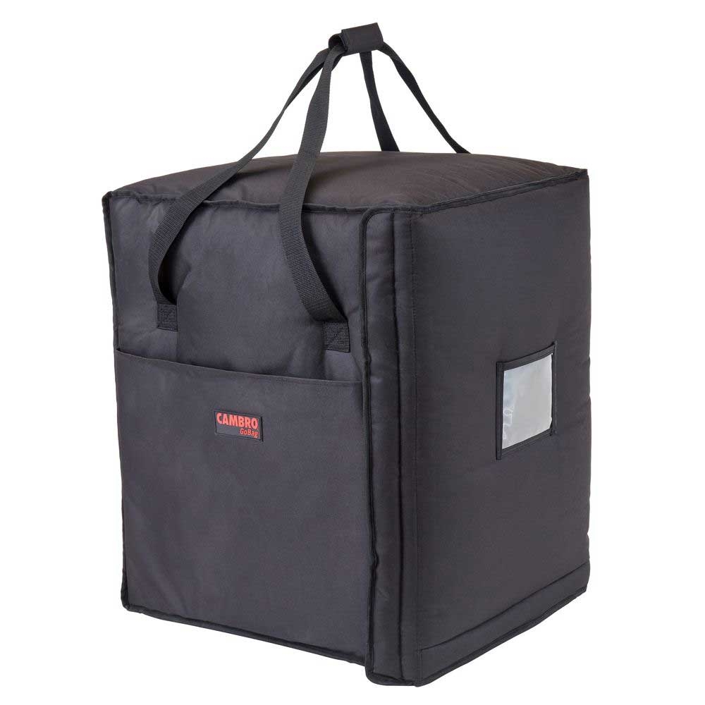 Cambro Black Insulated Standard Pizza Delivery GoBag, 19 x 19 x 23 inch -- 4 per case