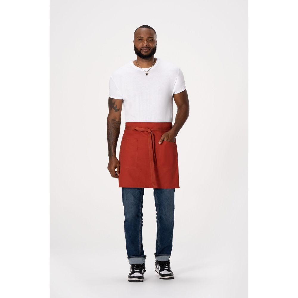 Chef Works Rust Lockharte Half Bistro Canvas Apron for Unisex, 19 inch Long x 31.5 inch Wide