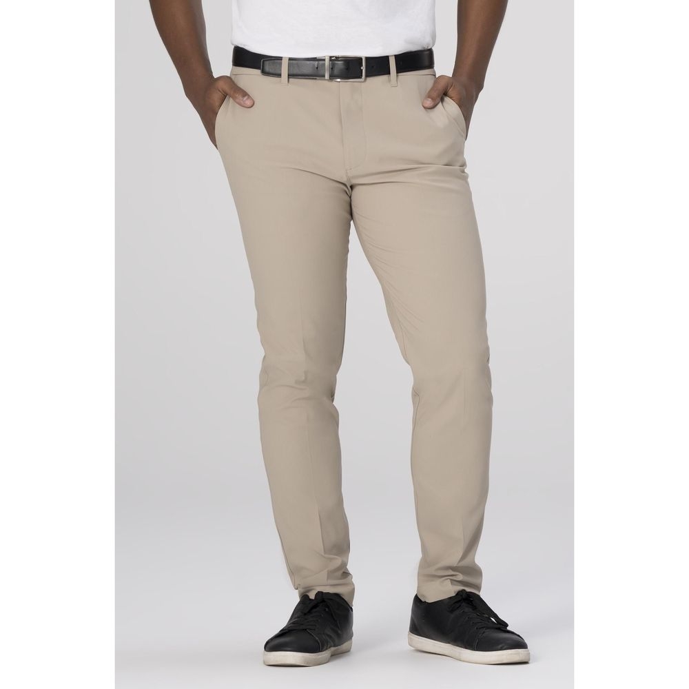 Chef Works Khaki Chino Poly Stretch Pant for Men, 34 inch