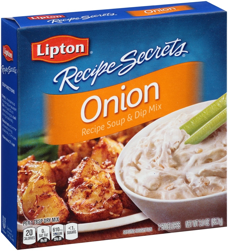 Lipton Savoury Recipe Secrets Onion Soup Mix - 2 envelopes per 2 oz. box, 24 boxes per case