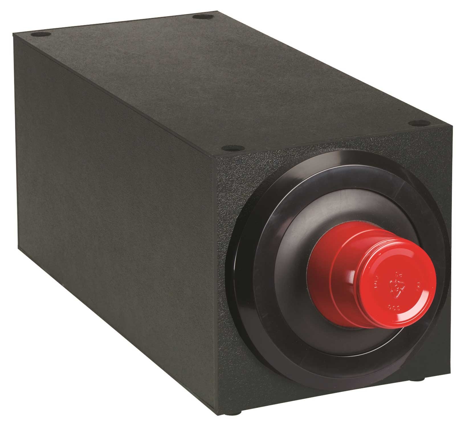 Dispense-Rite Countertop Black Polystyrene Stackable Cup Dispensing Cabinet