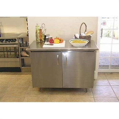 Stainless Steel Enclosed Base Cabinet Hinged With Drawers 30X84 inch.