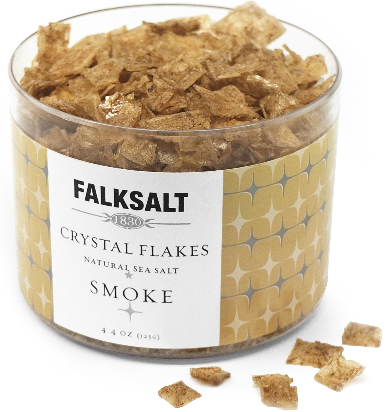 Falksalt Smoke Crystal Sea Salt Flakes, 4.4 Ounce -- 10 per case.