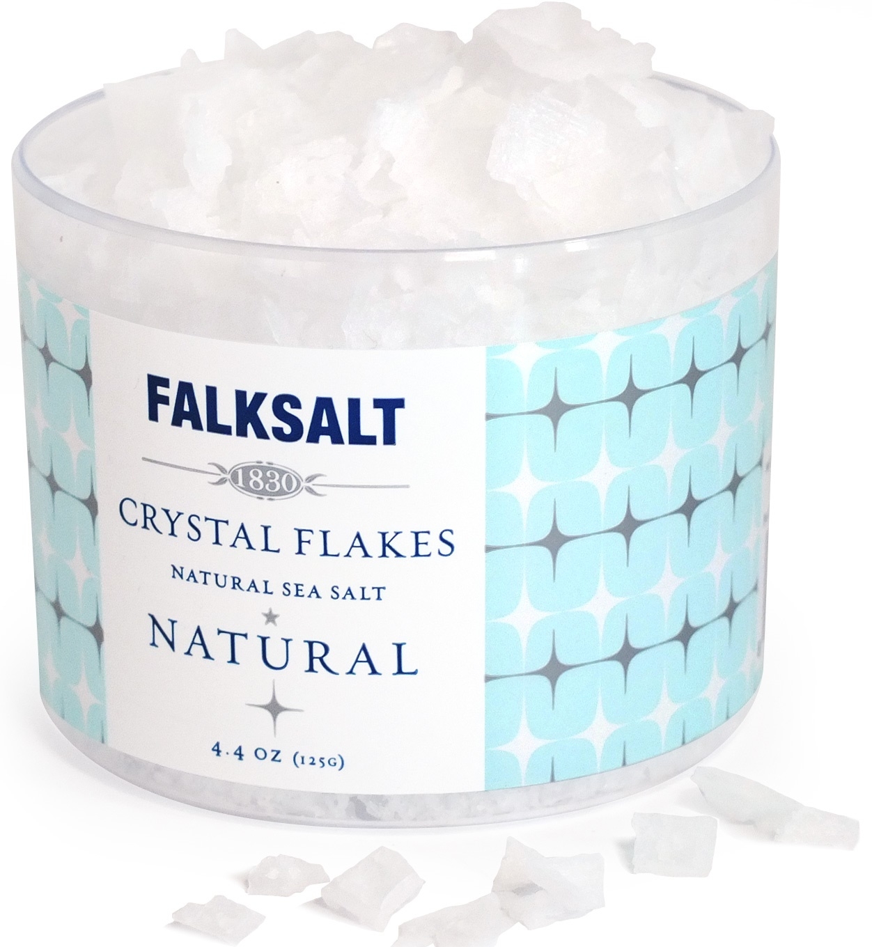 Falksalt Natural Crystal Sea Salt Flakes, 4.4 Ounce -- 10 per case.