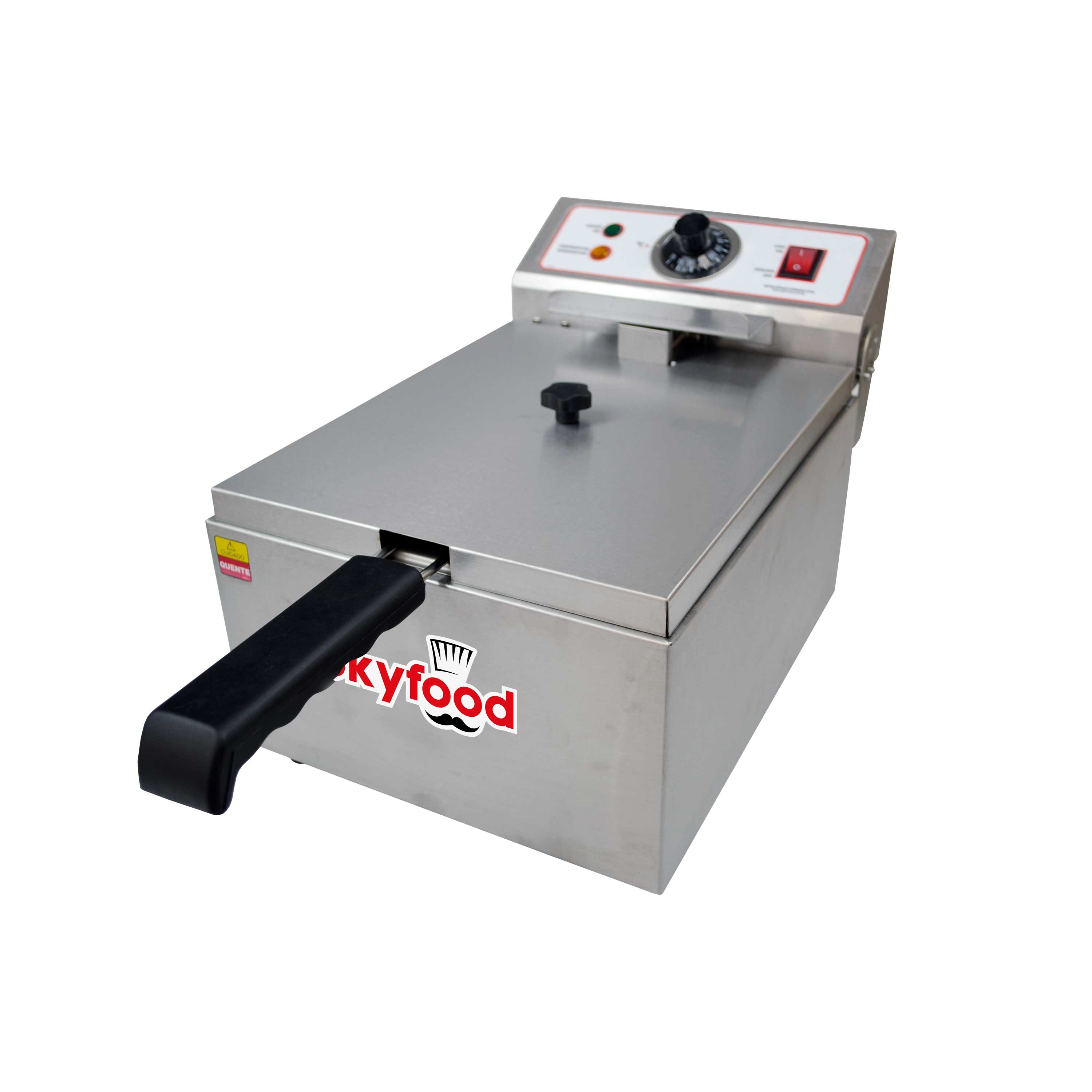 Skyfood Electric Countertop Full Pot Fryer, 11 x 26 3/8 x 11 inch