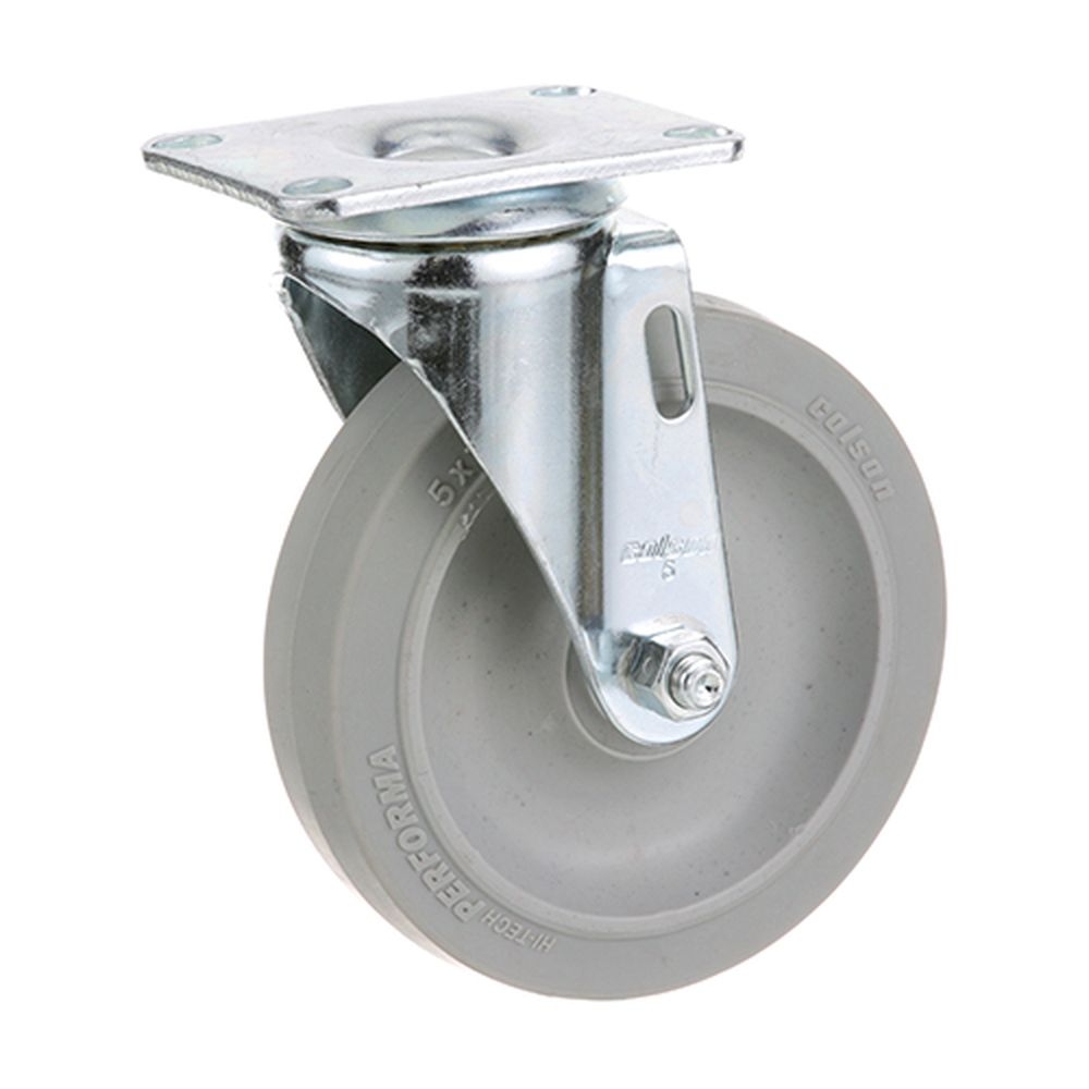 Cres Cor CRE0569 306 K Plate Mount Caster, 5 inch Dia.