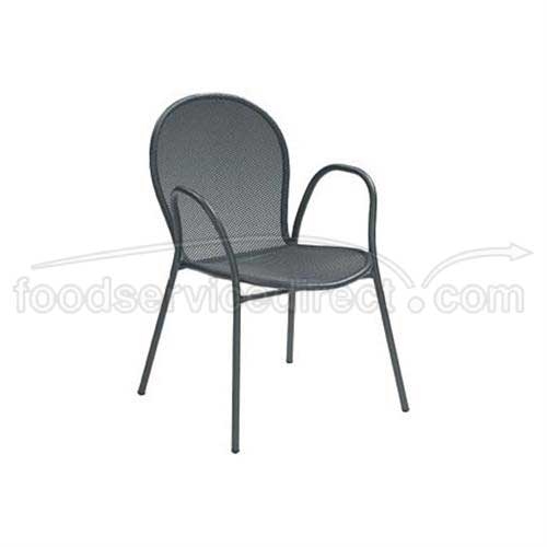 Natural Emu Americas LLC Laura Aluminum Synthetic Rope Wicker Bar Stool, 34 1/2 x 16 1/2 x 21 1/2 inch.