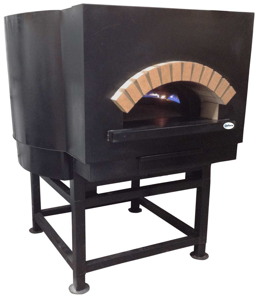 Univex Artisan Stone Hearth 1 Phase 115 Volt Round Gas Pizza Oven, Five 12 inch Pizza Capacity