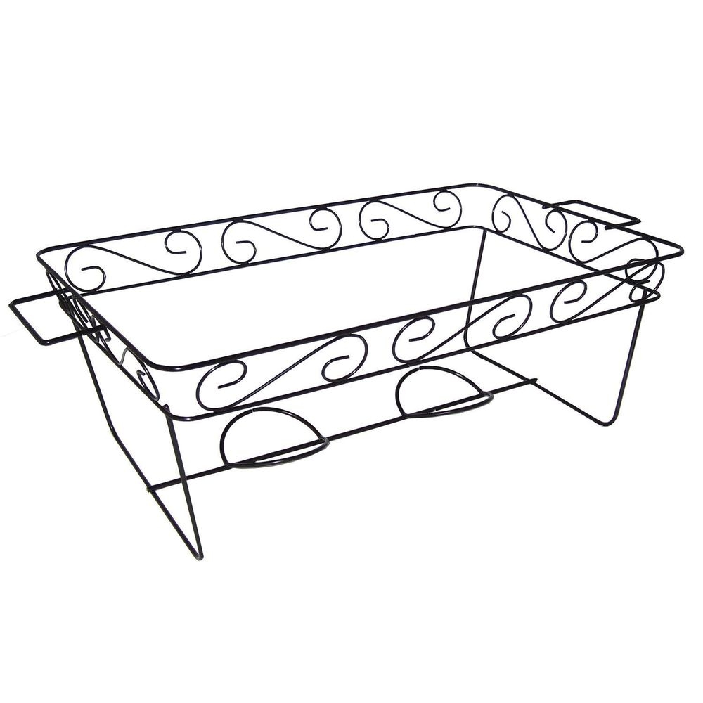 Northwest Enterprises Party Essentials Black Full Size Elegance Rack -- 24 per case