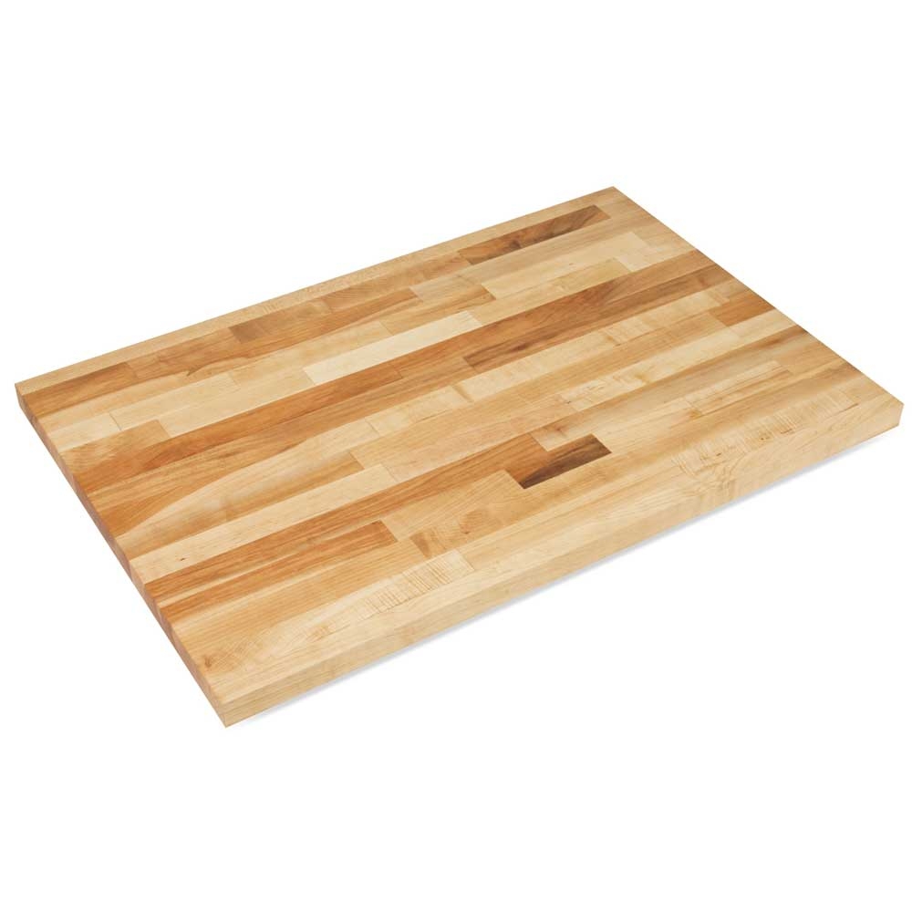 John Boos Oil Finish Non Reversible Hard Maple Bakers Table Top, 84 x 36 x 1 1/2 inch.