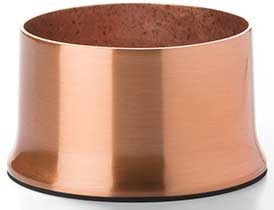 Hollowick Satin Copper Cocktail II Base, 2 x 3.63 x 3.63 inch