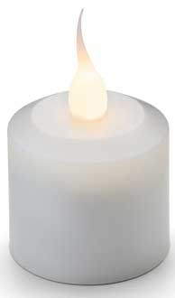 Hollowick Nexis Candlelight LED Flameless Rechargeable Magnetic Tealight Candle, 2.3 x 1.4 x 1.4 inch