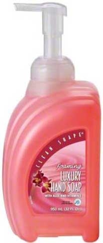 Kutol EZ Foam Clean Shape Pink Tropical Foam Luxury Hand Soap with Pump Bottle, 950 Milliliter -- 8 per case