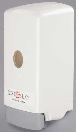 Kutol Soft and Silky Off White Bag In Box Hand Soap Dispenser, 800 Milliliter Capacity