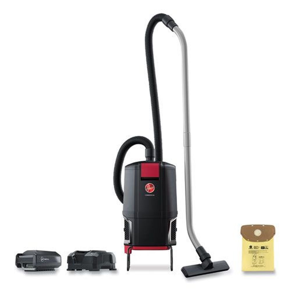 Hoover Commercial HVRPWR 40 Volt Black Cordless Backpack Vacuum