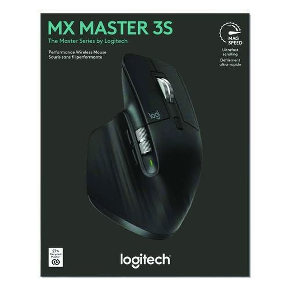 Logitech Black Right MX Master 3S Business Wireless Mouse