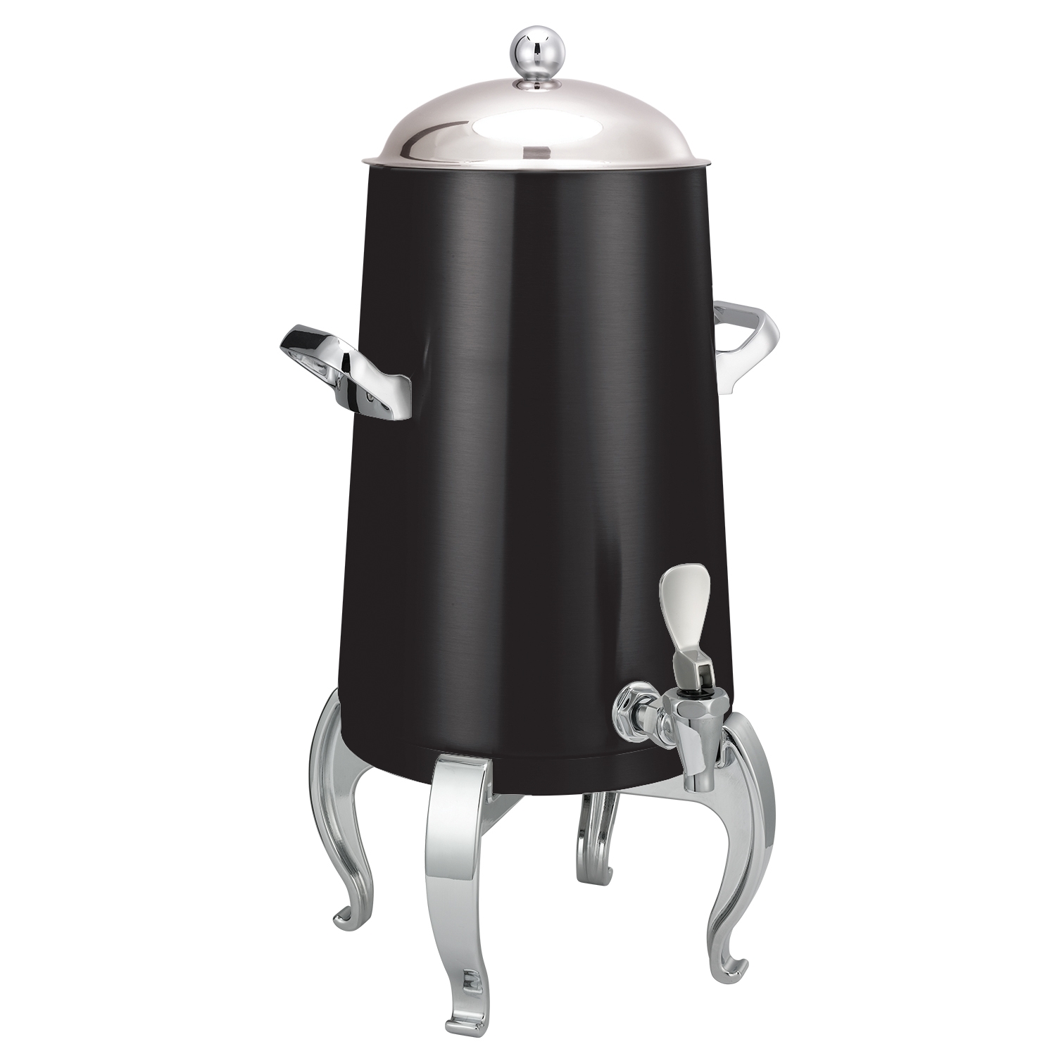 Service Ideas Flame Free Thermo-Urn Black Onyx Metallic Elements Regal Traditional Spigot Stainless Vacuum Insulated Urn, 3 Gallon Capacity