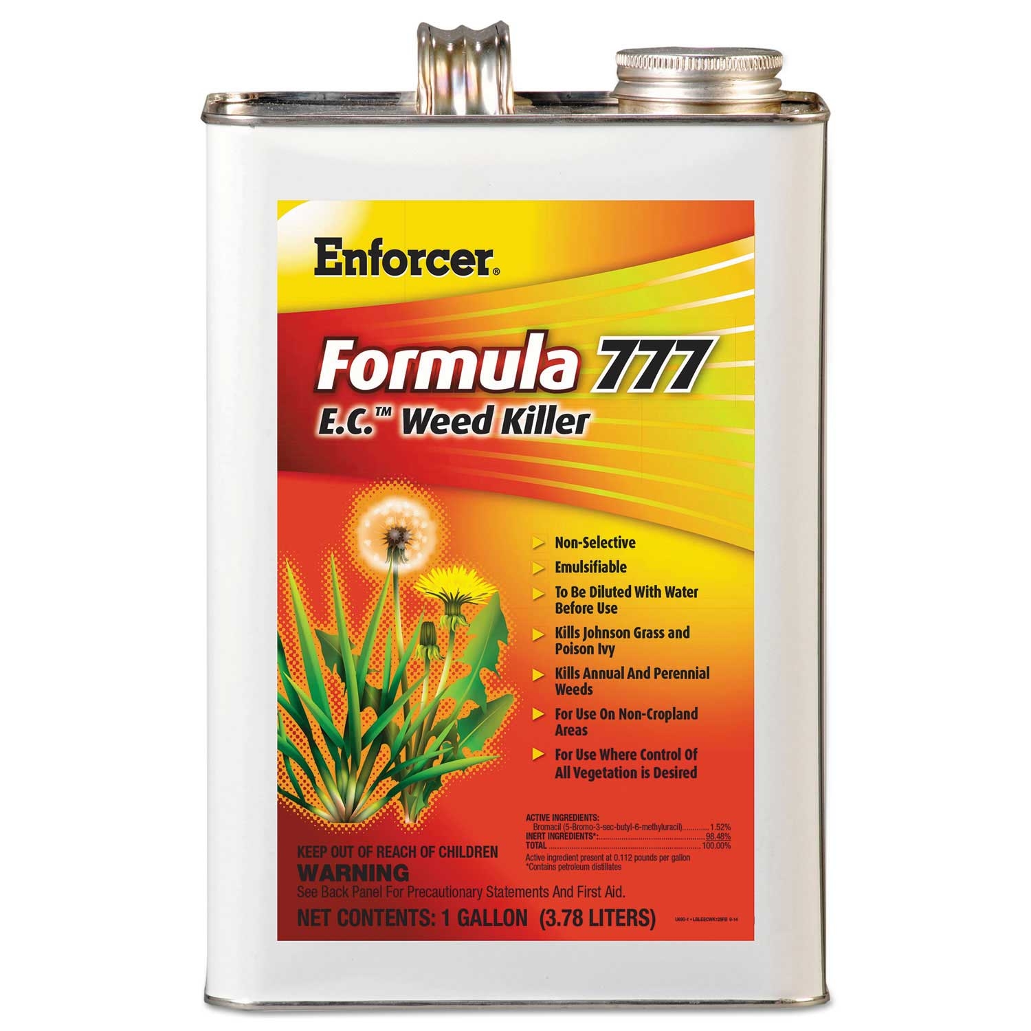 Enforcer Formula 777 E C Non Cropland Weed Killer, 1 Gallon Can -- 4 per case