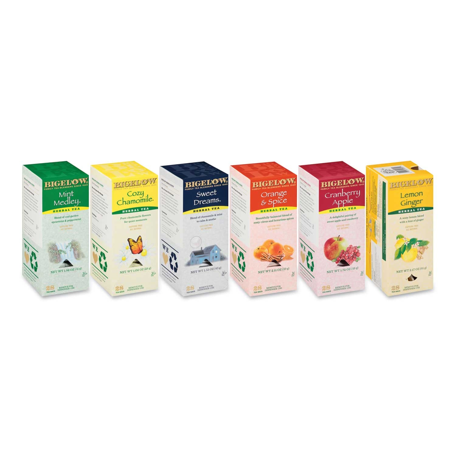 Bigelow Assorted Herbal Tea Bag -- 168 per case