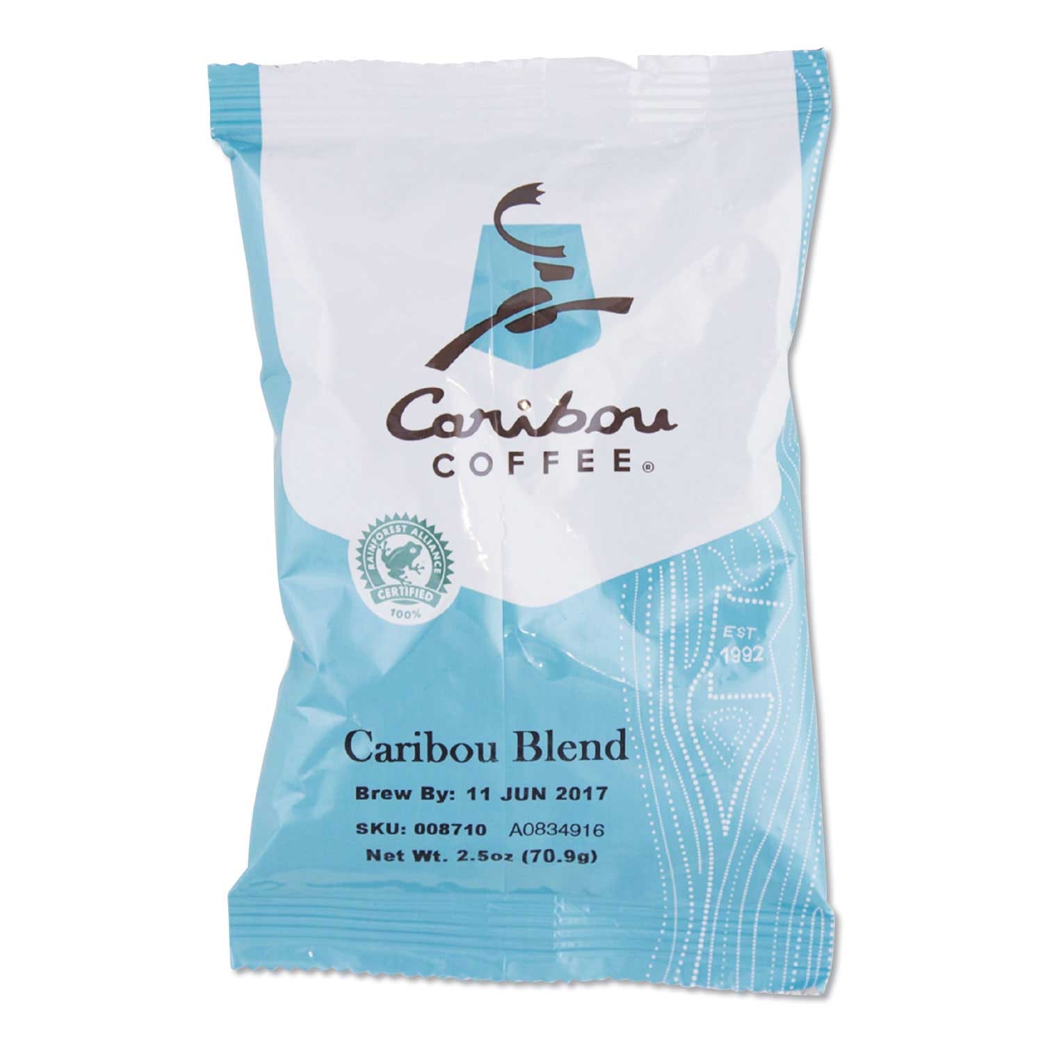 Caribou Coffee Caribou Blend Ground Coffee, 2.5 Ounce -- 18 per case