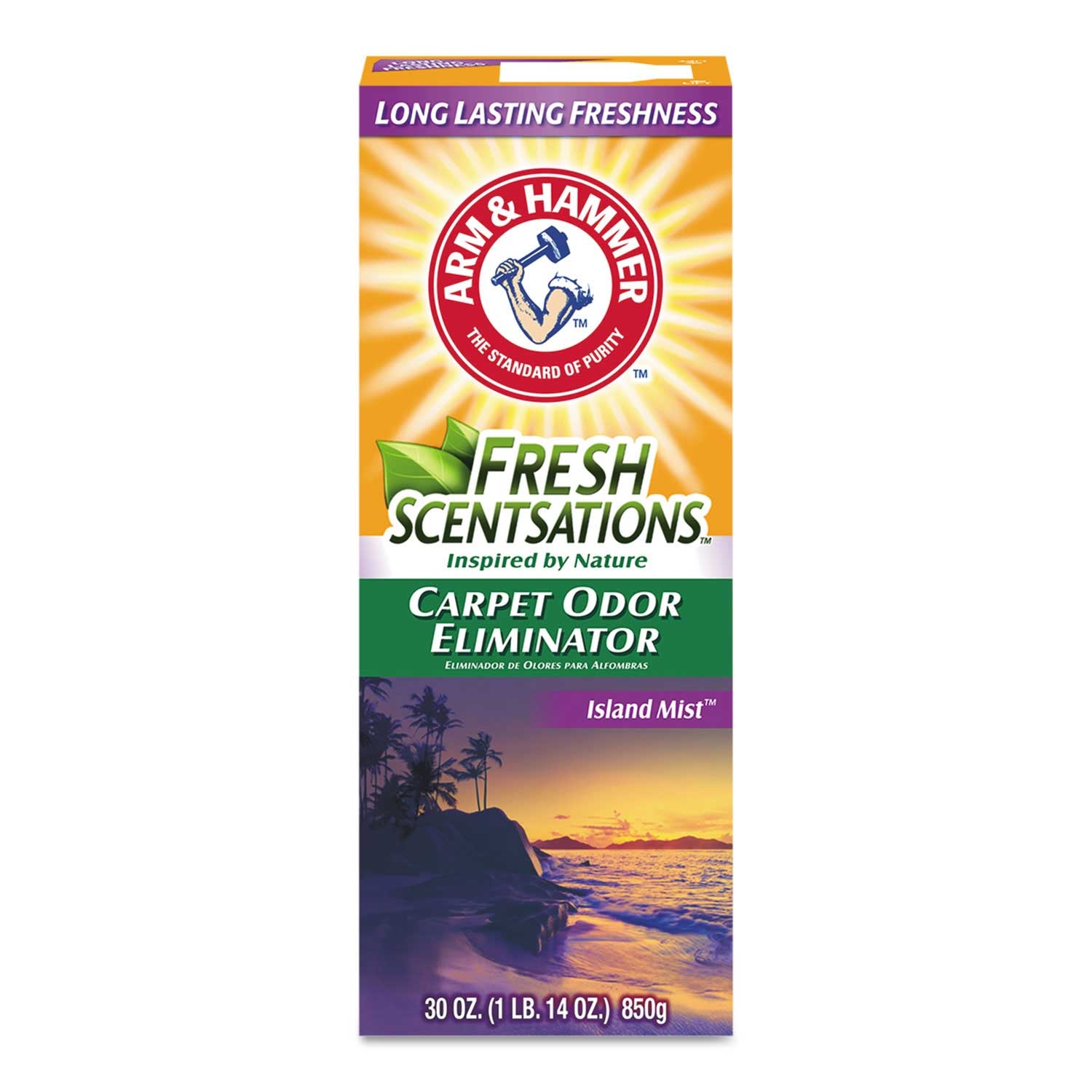 Arm and Hammer Fresh Scentsations Island Mist Carpet Odor Eliminator, 30 Ounce -- 6 per case