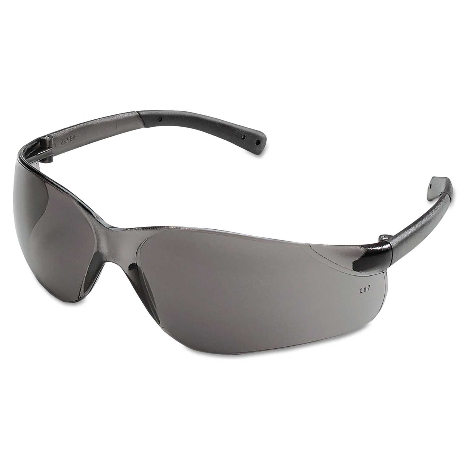 MCR Safety BearKat Black Frame Polycarbonate Anti-Fog Gray Lens Protective Eyewear