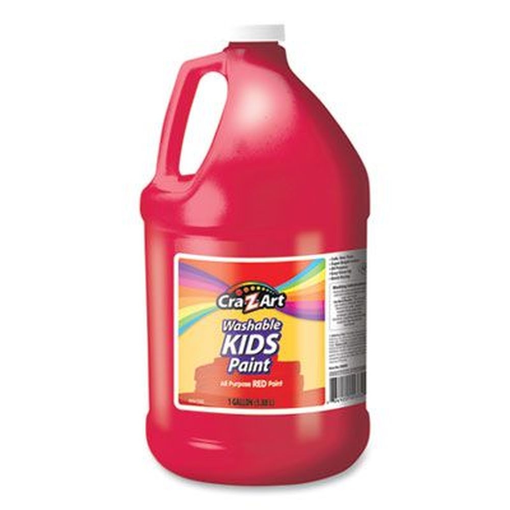 Cra-Z-Art Red Washable Kids Paint, 1 Gallon Bottle