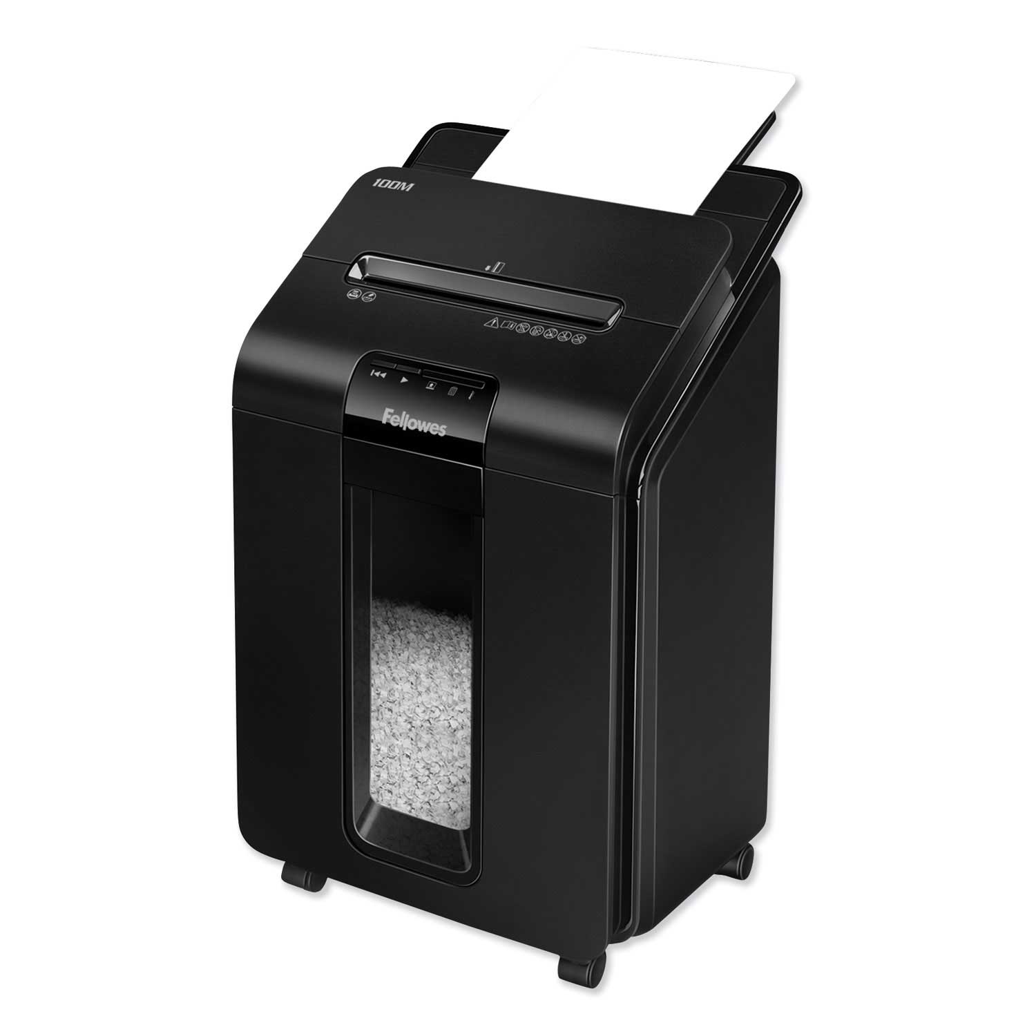 Fellowes AutoMax 100M Auto Feed Micro Cut Shredder, 15.38 x 14.56 x 26.38 inch