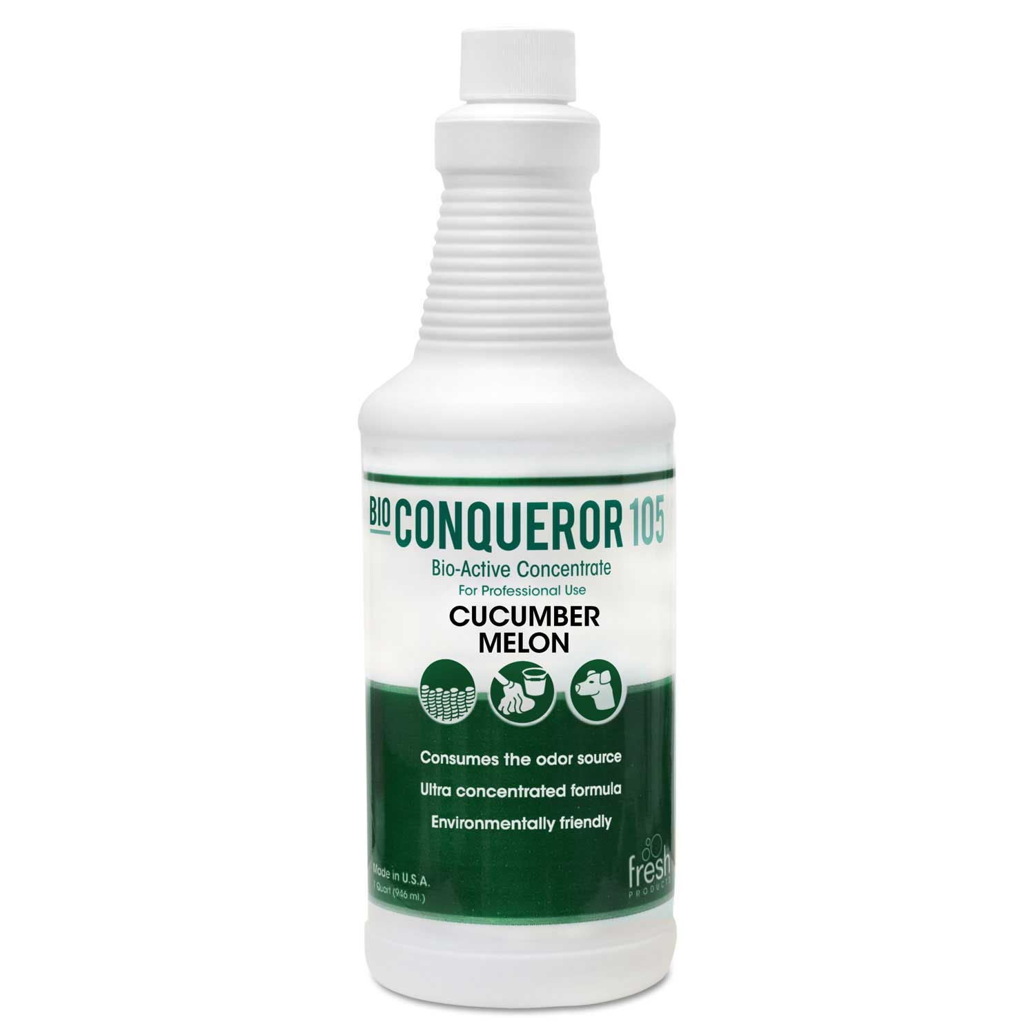 Fresh Products Cucumber Melon Bio Conqueror 105 Enzymatic Odor Counteractant Concentrate, 1 Quart -- 12 per case