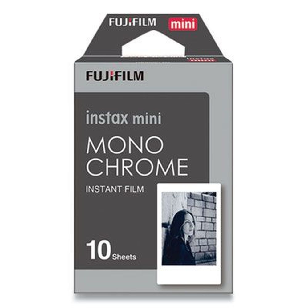Fujifilm Black and White Monochrome Instax Film, 10 Sheets