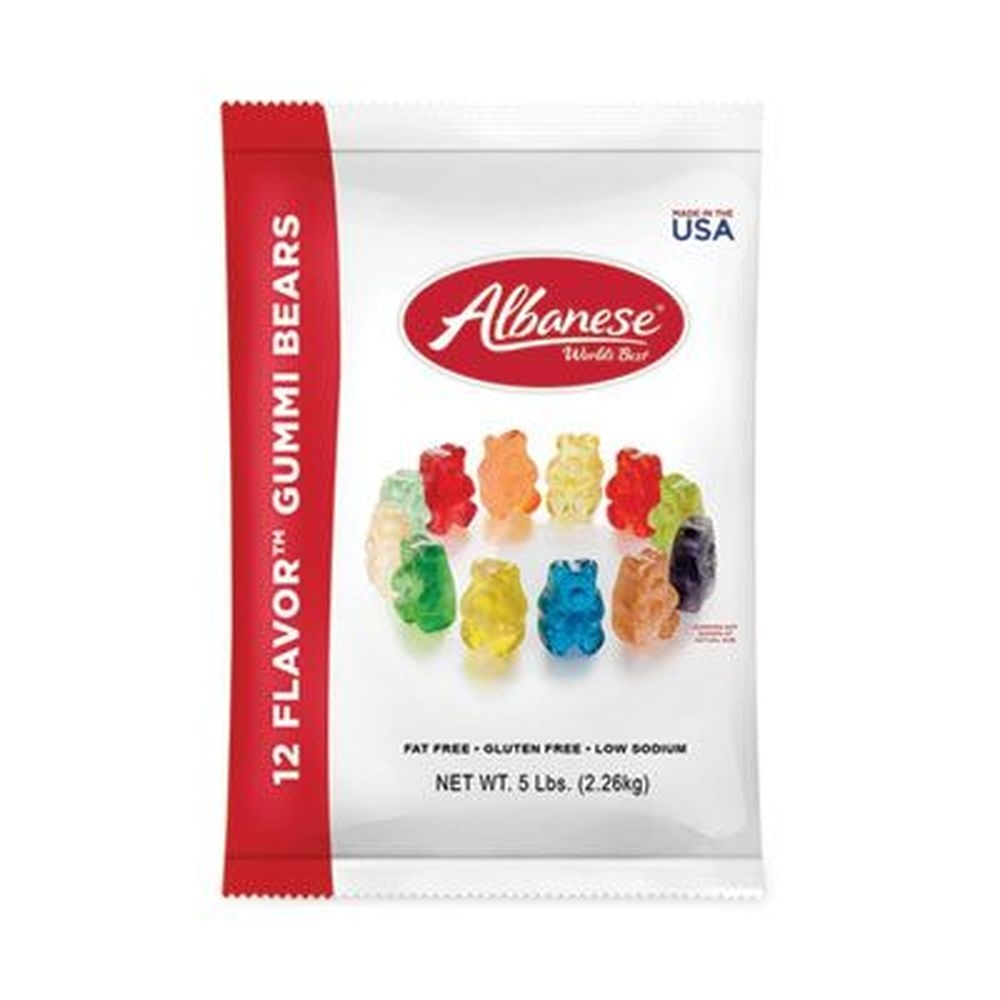 Albanese Assorted Gummi Bears, 5 Pound Pouch