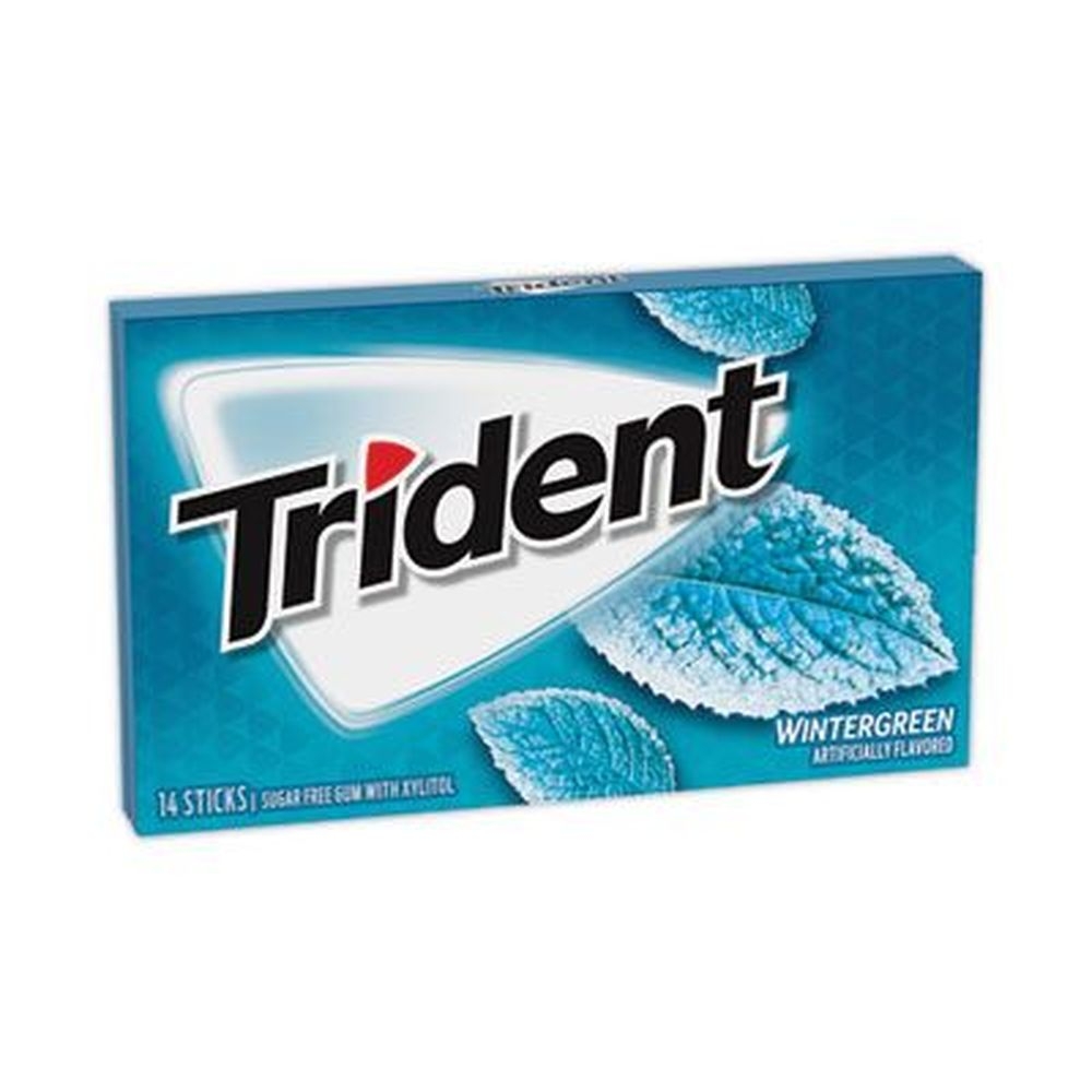 Trident Watermelon Sugar Free Gum, 14 sticks per pack -- 12 packs per box