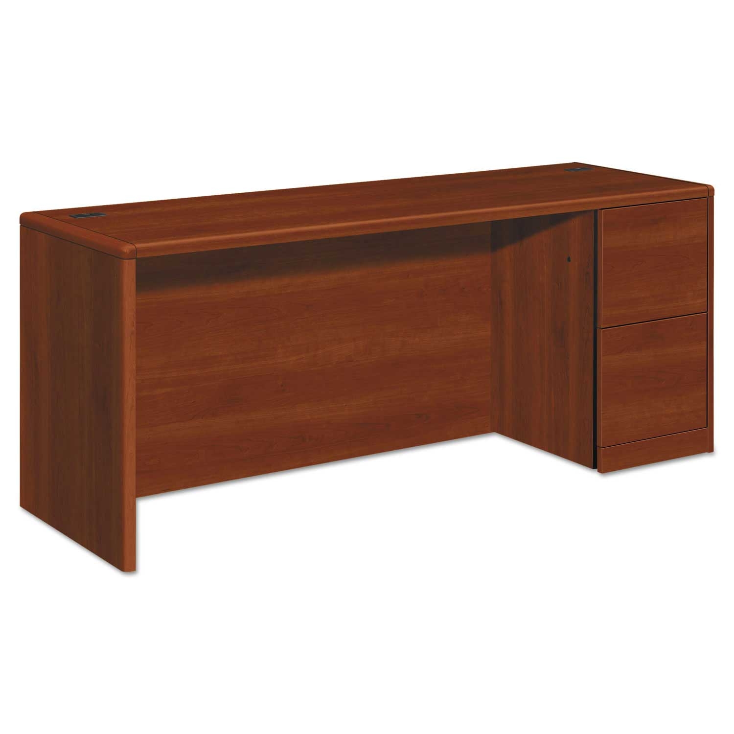 Hon 10700 Series Cognac Right Pedestal Credenza, 72 x 24 x 29.5 inch