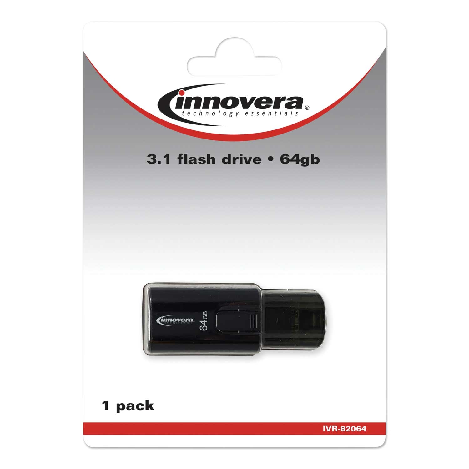 Innovera USB 3.0 Flash Drive, 64 GB Capacity