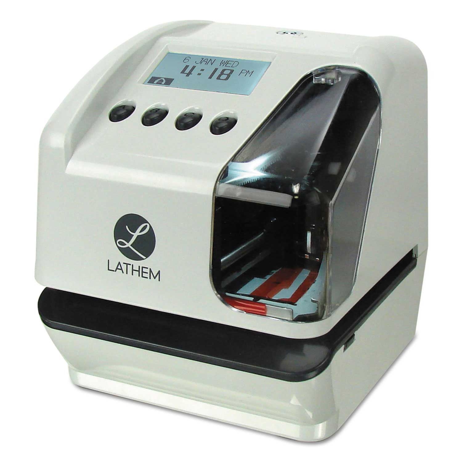 Lathem Cool Gray LT5000 Electronic Time and Date Stamp, 8.5 x 10 x 8.75 inch