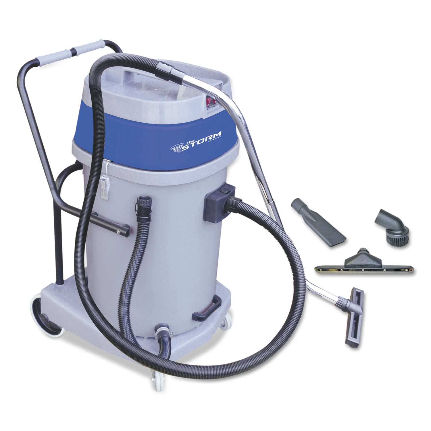 Mercury Floor Machines Gray Storm Wet / Dry Tank Vacuum with Tools, 20 Gallon Capacity